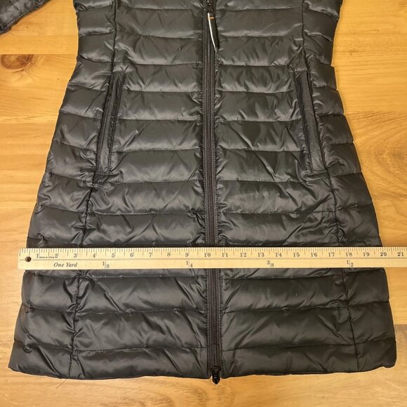 Outdoor Survival Canada Goose Down Black Parka Jacket Women's Small S - Picture 12 of 16